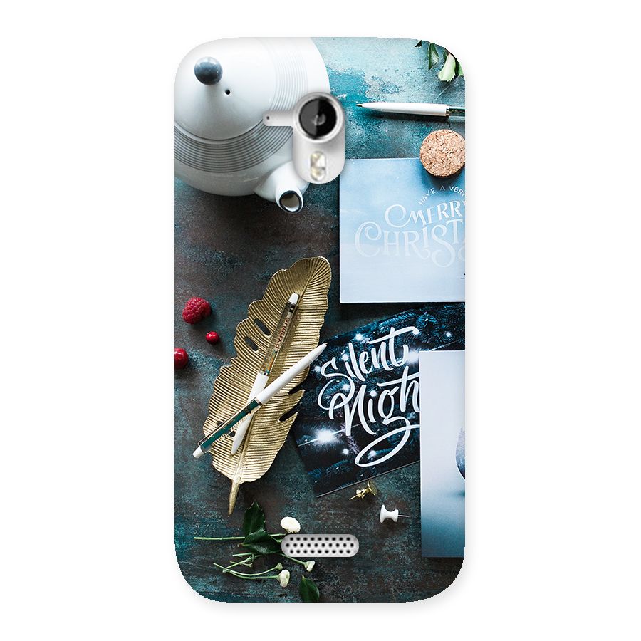 Silent Night Celebrations Back Case for Micromax Canvas HD A116