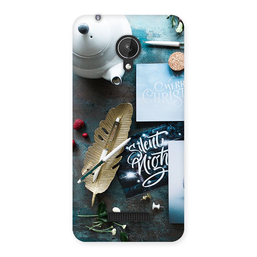 Silent Night Celebrations Back Case for Micromax Canvas Spark Q380