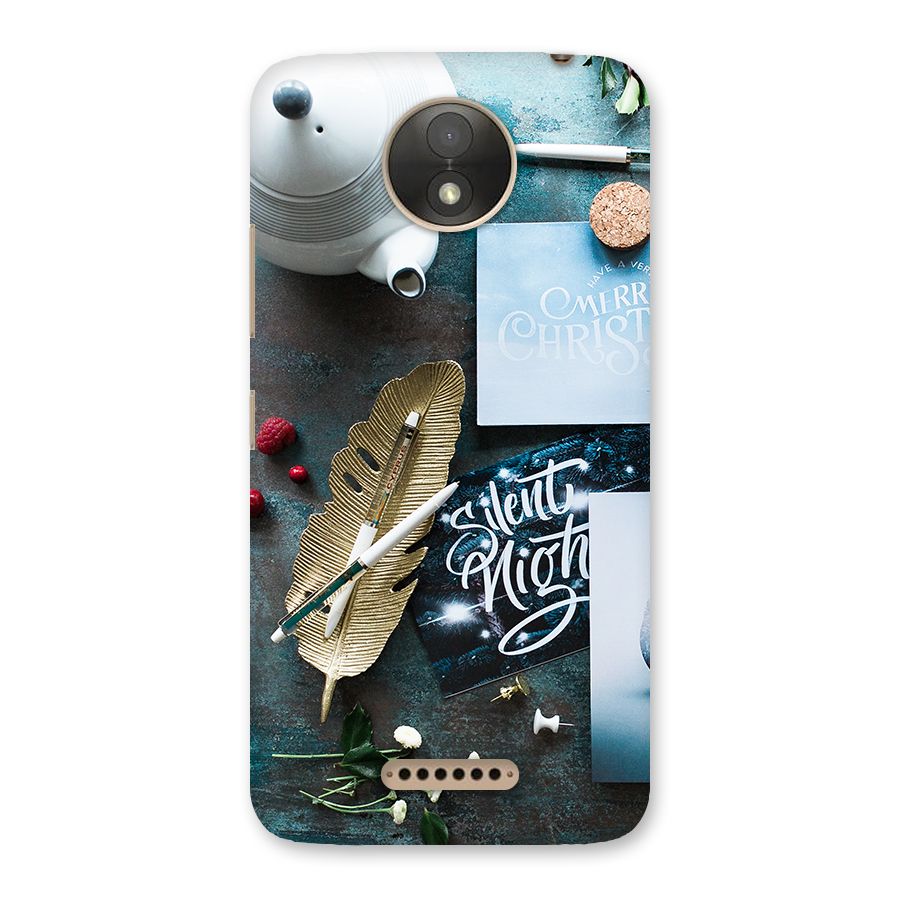 Silent Night Celebrations Back Case for Moto C Plus