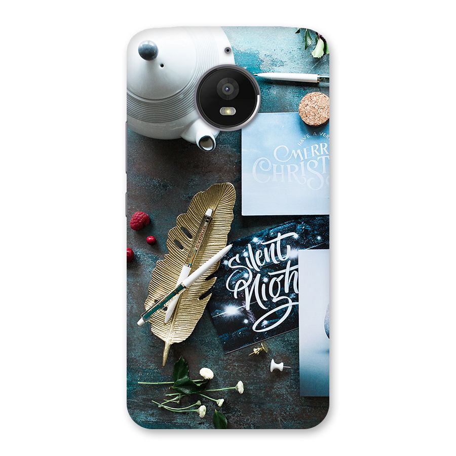 Silent Night Celebrations Back Case for Moto E4 Plus