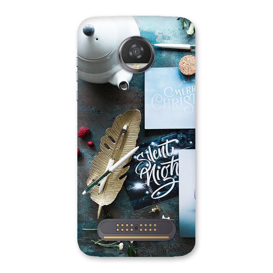 Silent Night Celebrations Back Case for Moto Z2 Play