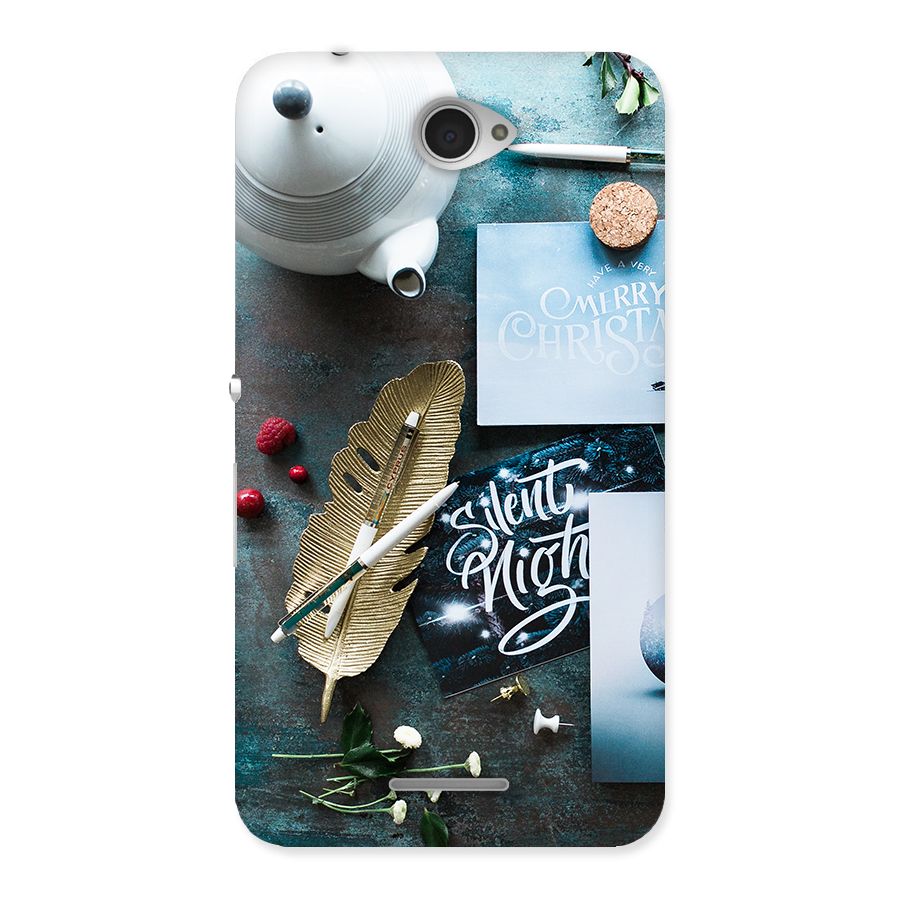 Silent Night Celebrations Back Case for Sony Xperia E4