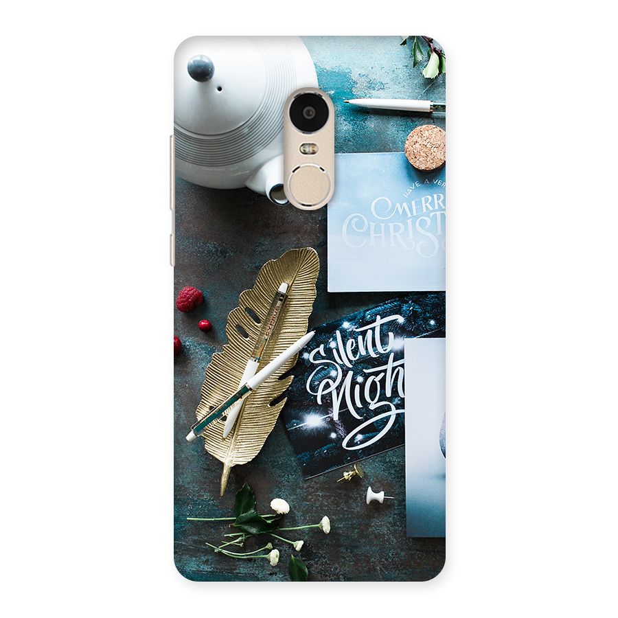 Silent Night Celebrations Back Case for Xiaomi Redmi Note 4