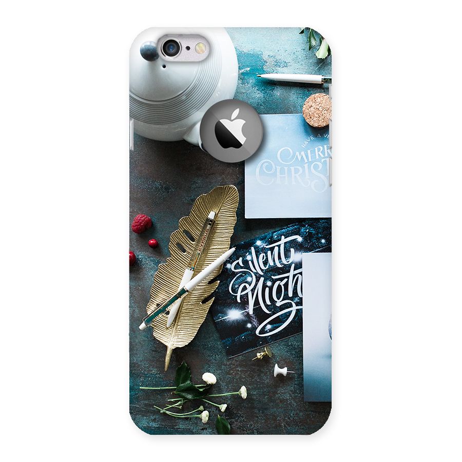 Silent Night Celebrations Back Case for iPhone 6 Logo Cut