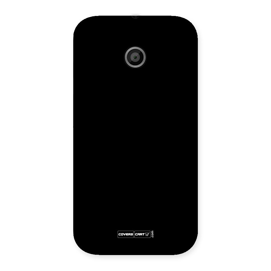 Simple Black Back Case for Moto E