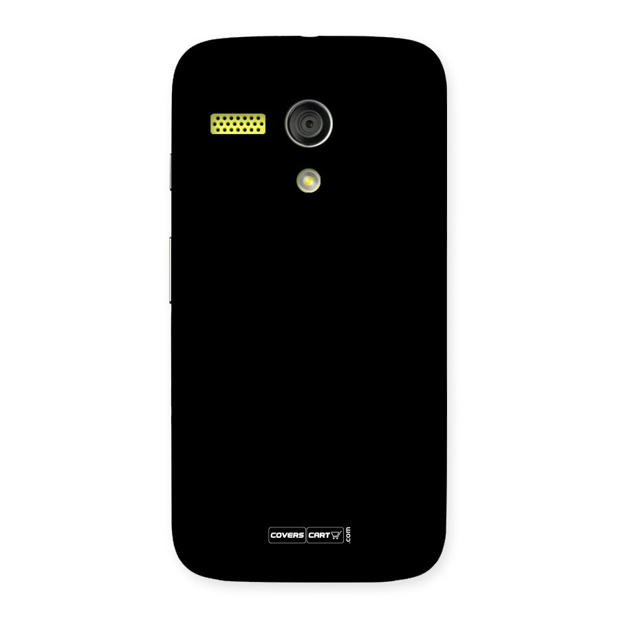 Simple Black Back Case for Moto G