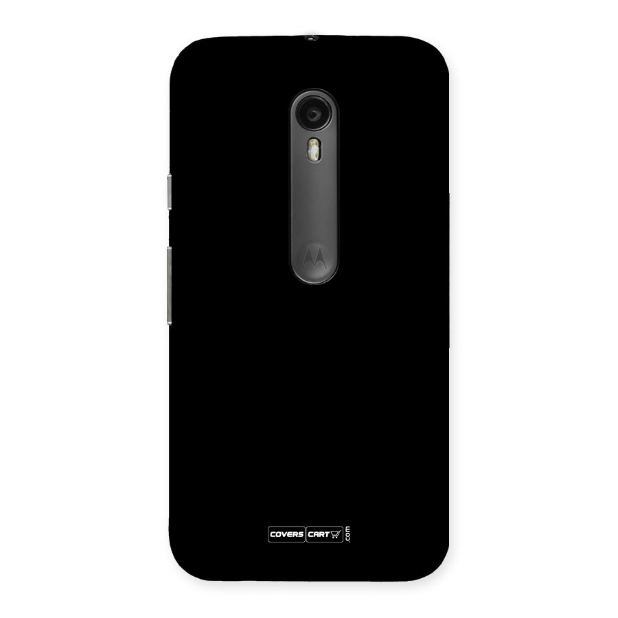 Simple Black Back Case for Moto G3