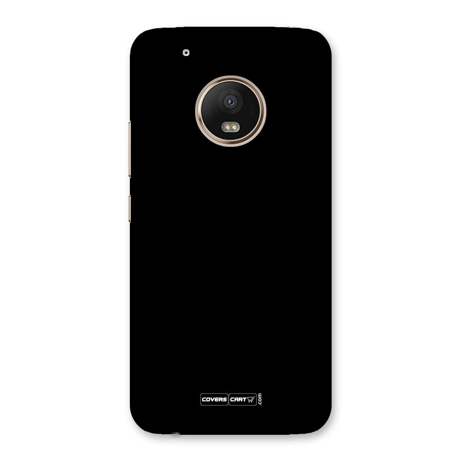 Simple Black Back Case for Moto G5 Plus