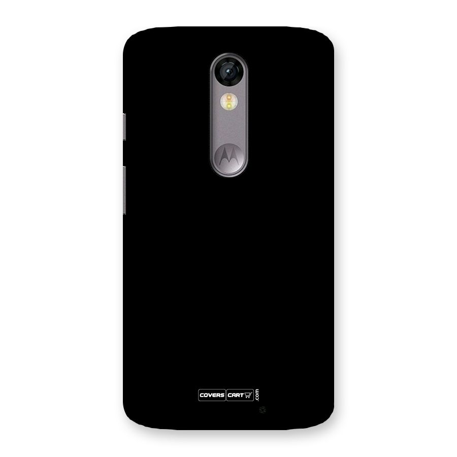 Simple Black Back Case for Moto X Force