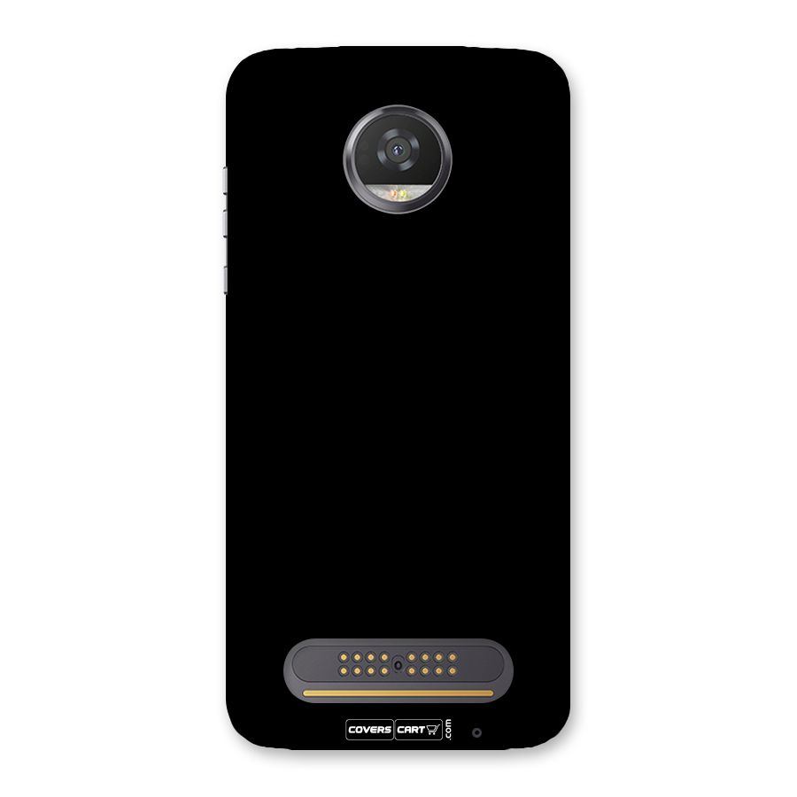 Simple Black Back Case for Moto Z2 Play