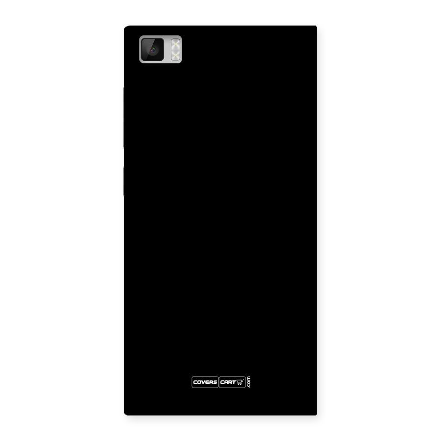 Simple Black Back Case for Xiaomi Mi3