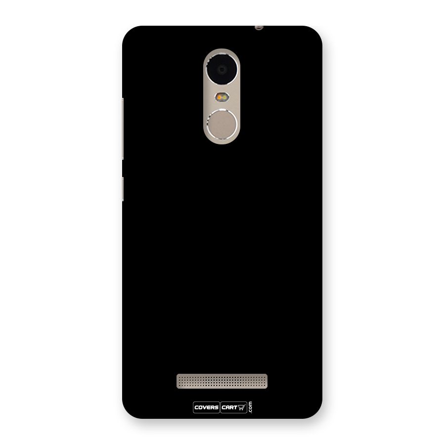 Simple Black Back Case for Xiaomi Redmi Note 3
