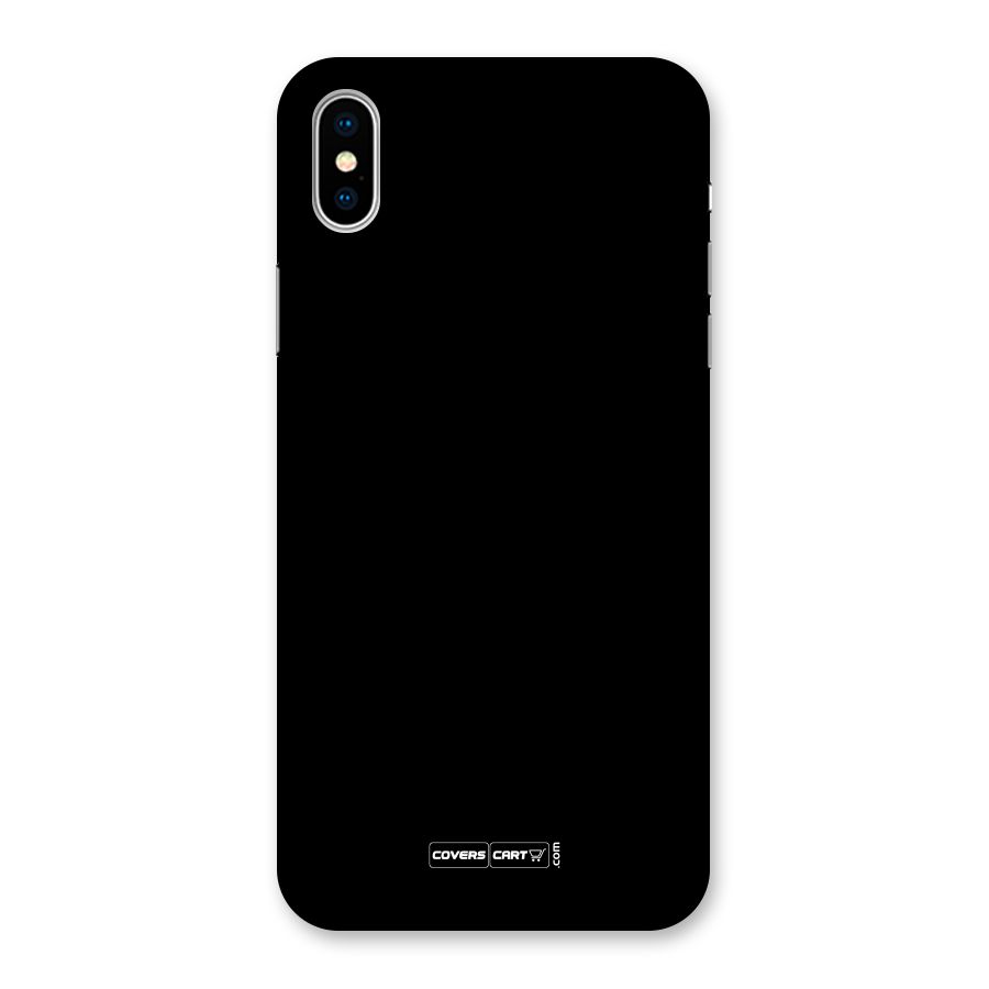 Simple Black Back Case for iPhone X