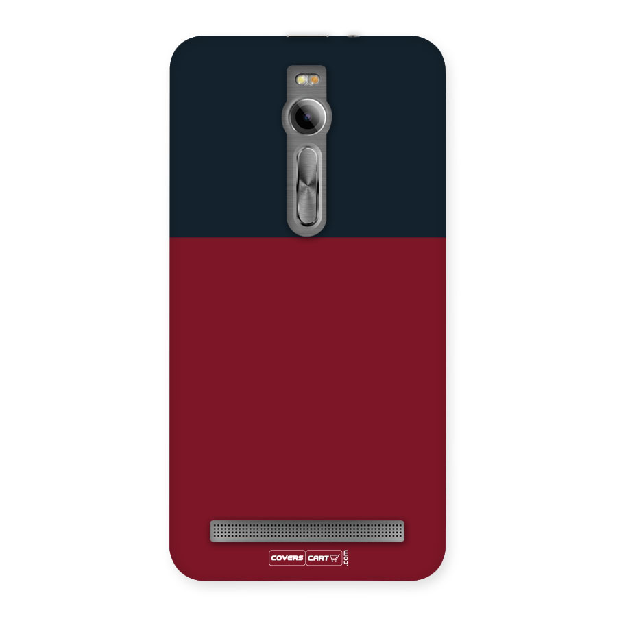 Maroon and Navy Blue Back Case for Asus Zenfone 2
