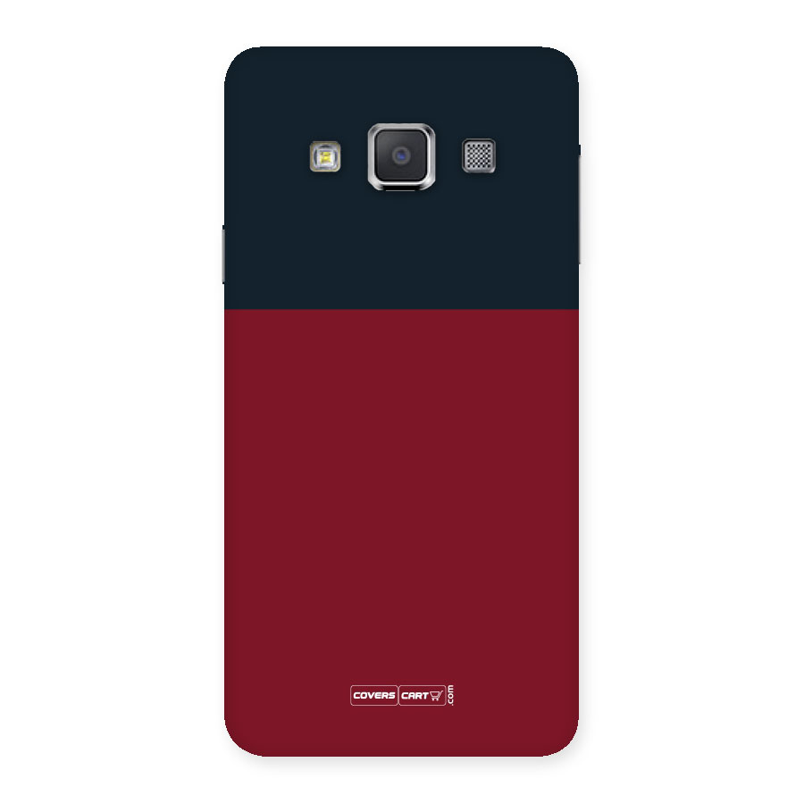 Maroon and Navy Blue Back Case for Galaxy A3