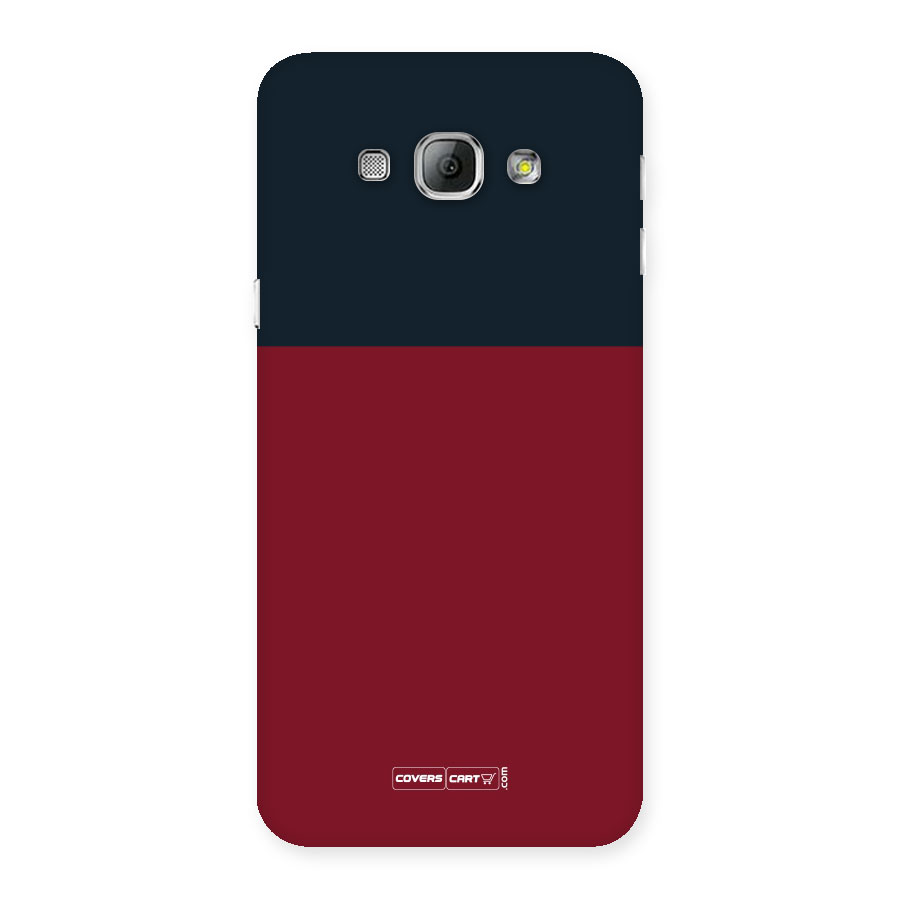Maroon and Navy Blue Back Case for Galaxy A8