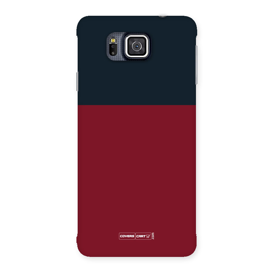 Maroon and Navy Blue Back Case for Galaxy Alpha
