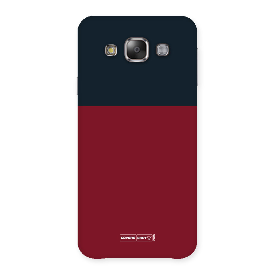 Maroon and Navy Blue Back Case for Galaxy E7