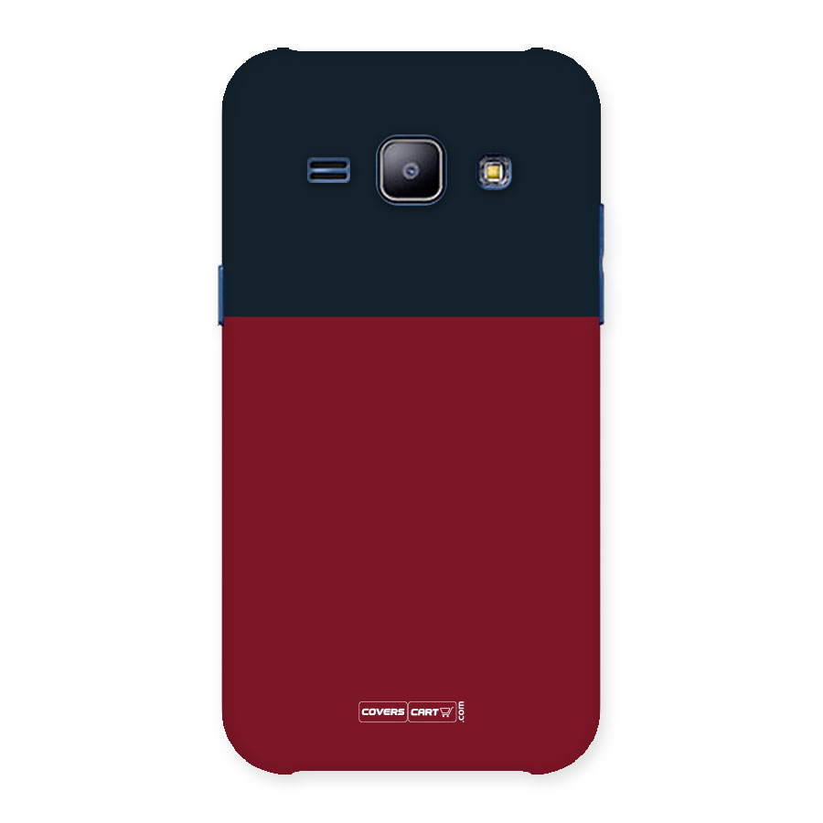 Maroon and Navy Blue Back Case for Galaxy J1