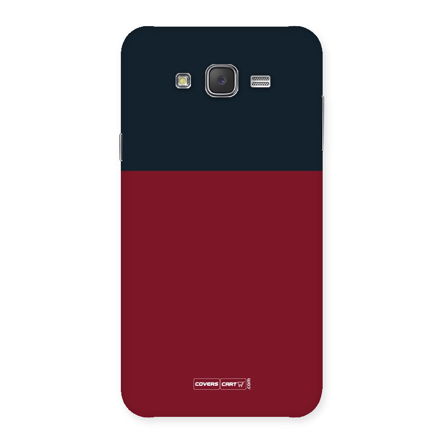 Maroon and Navy Blue Back Case for Galaxy J7