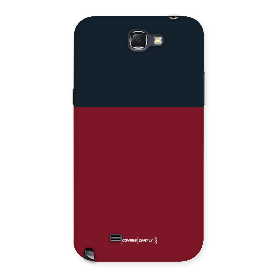 Maroon and Navy Blue Back Case for Galaxy Note 2