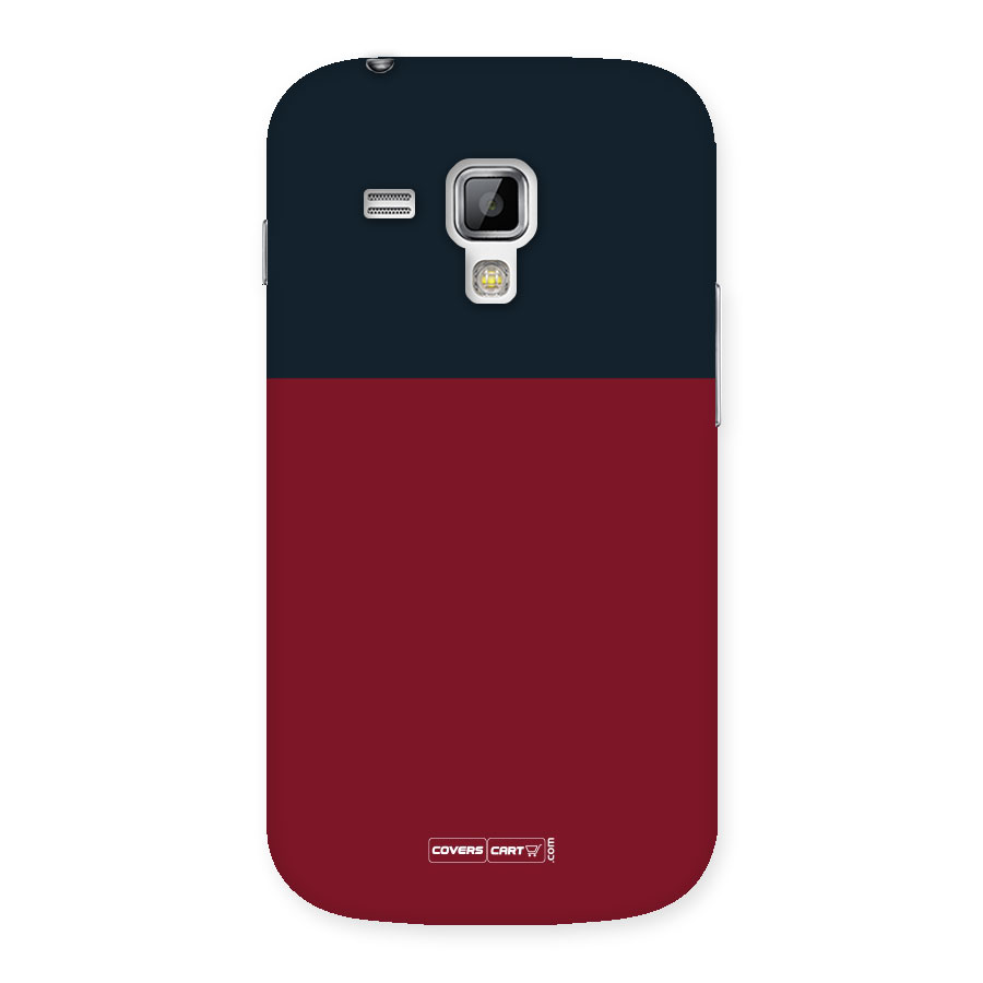 Maroon and Navy Blue Back Case for Galaxy S Duos