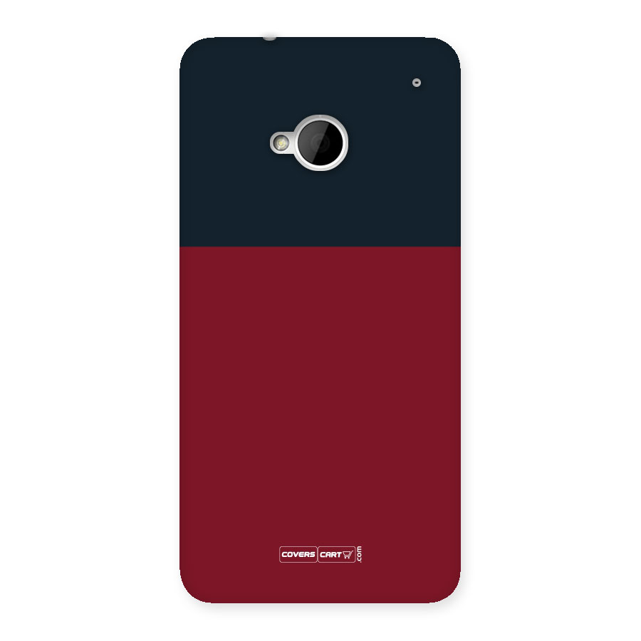 Maroon and Navy Blue Back Case for HTC One M7