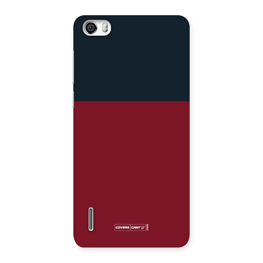 Maroon and Navy Blue Back Case for Honor 6