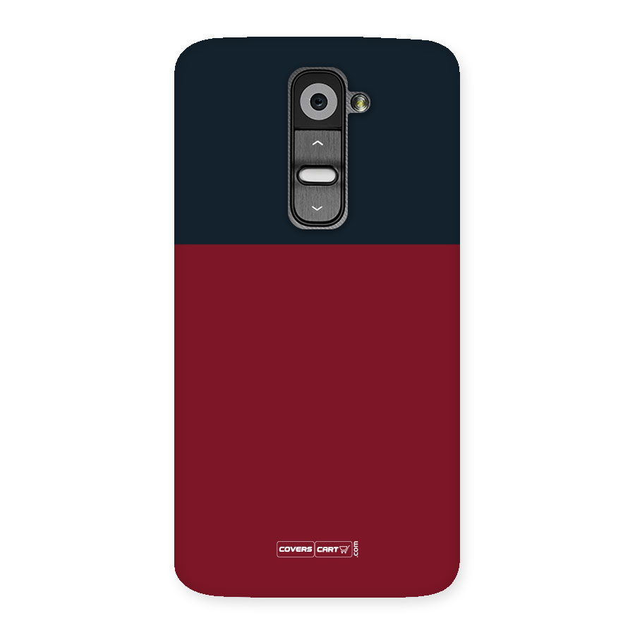 Maroon and Navy Blue Back Case for LG G2