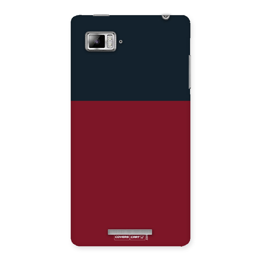 Maroon and Navy Blue Back Case for Lenovo Vibe Z K910