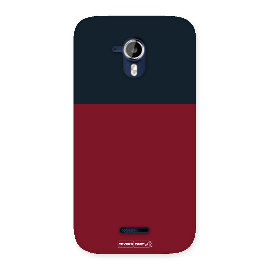 Maroon and Navy Blue Back Case for Micromax Canvas Magnus A117