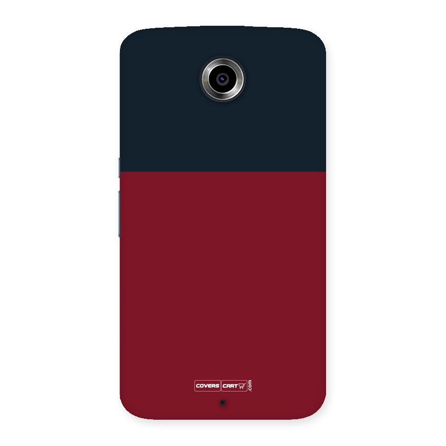 Maroon and Navy Blue Back Case for Nexus 6