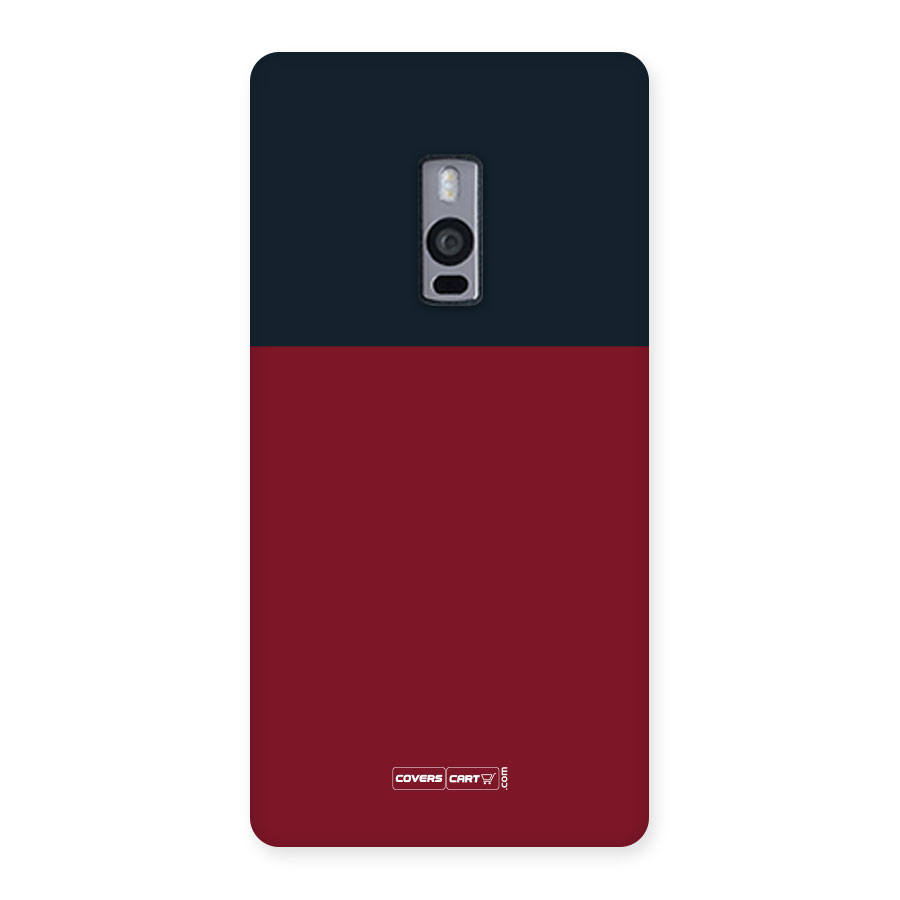 Maroon and Navy Blue Back Case for Oneplus Two