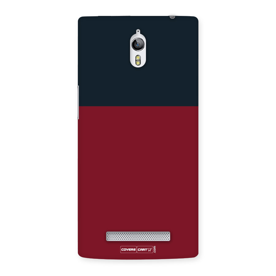 Maroon and Navy Blue Back Case for Oppo Find 7