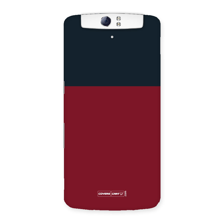 Maroon and Navy Blue Back Case for Oppo N1