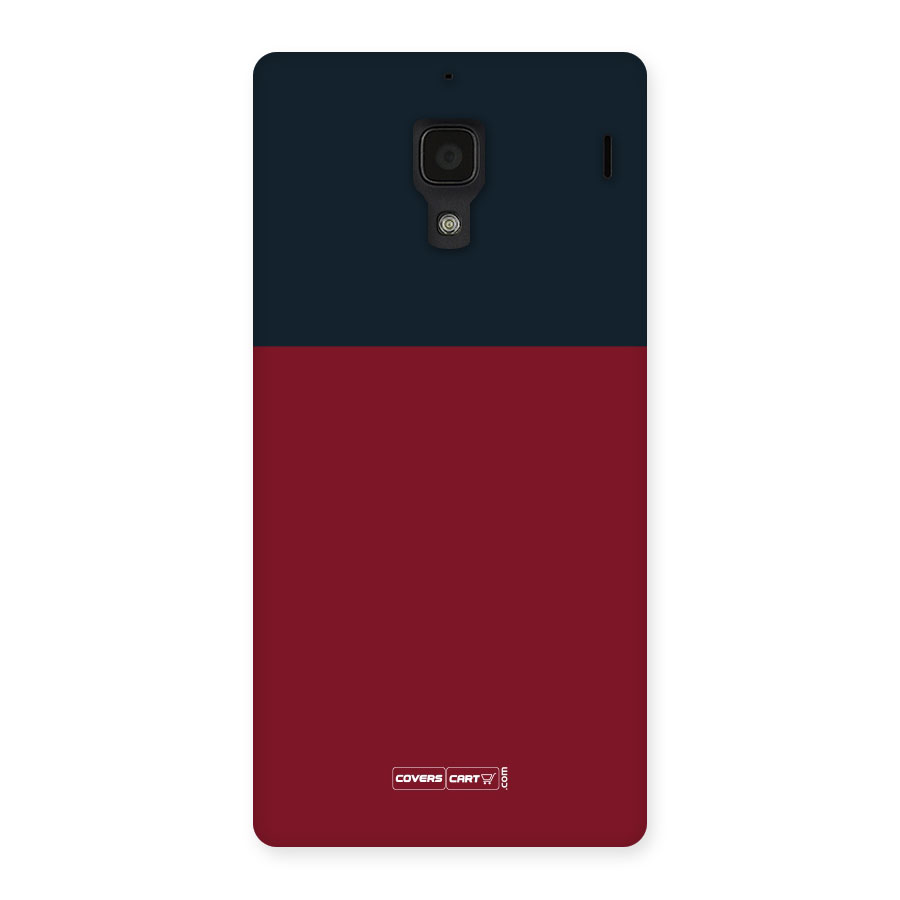 Maroon and Navy Blue Back Case for Redmi 1S