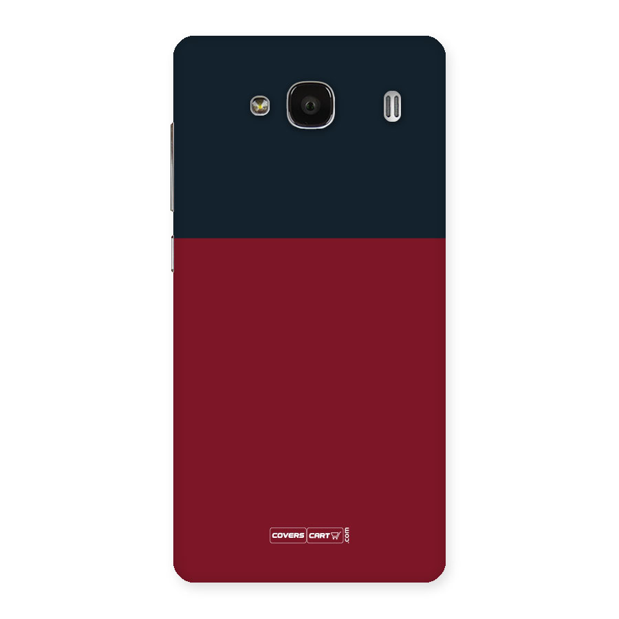Maroon and Navy Blue Back Case for Redmi 2