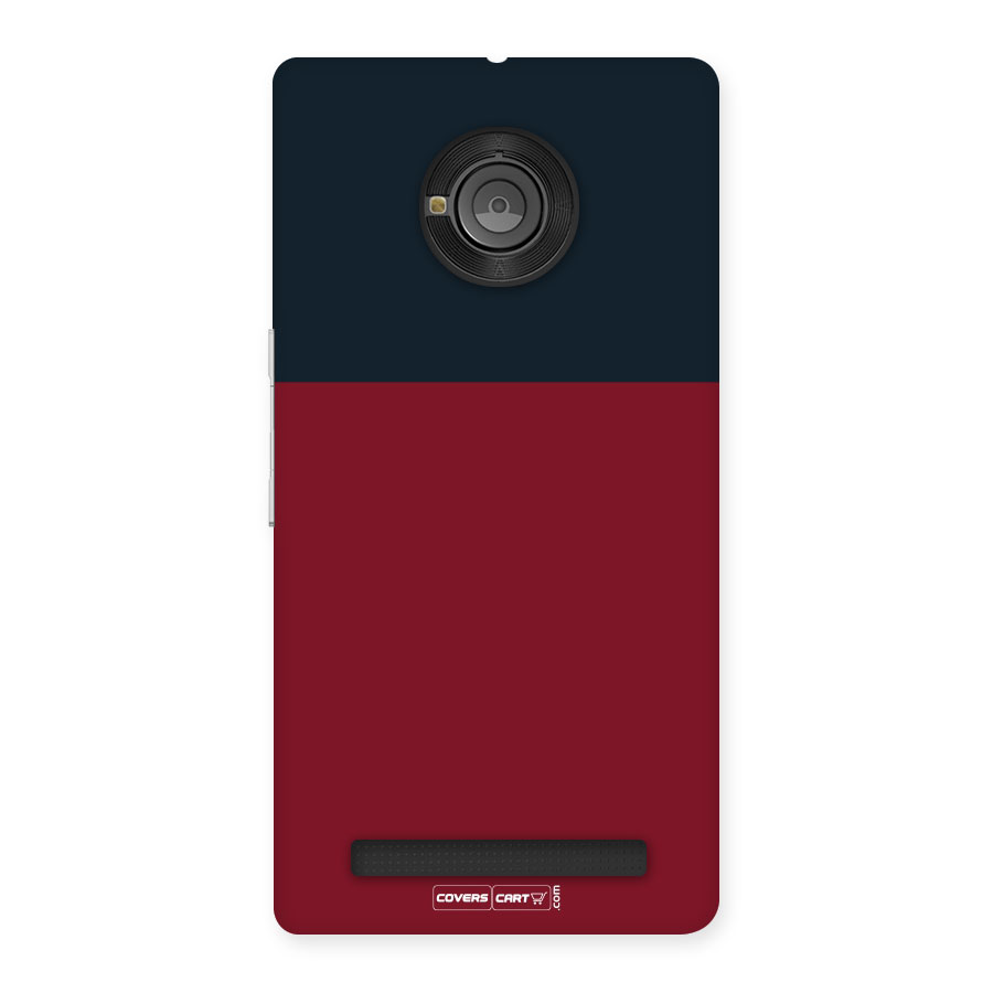 Maroon and Navy Blue Back Case for Yu Yuphoria