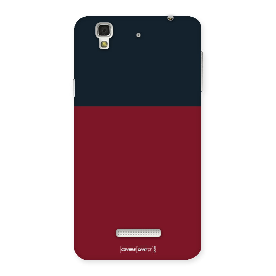 Maroon and Navy Blue Back Case for Yu Yureka