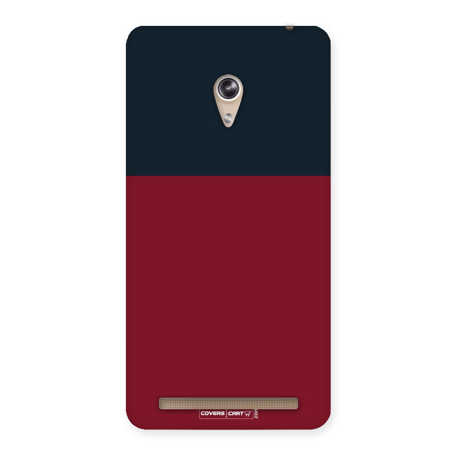 Maroon and Navy Blue Back Case for Zenfone 6