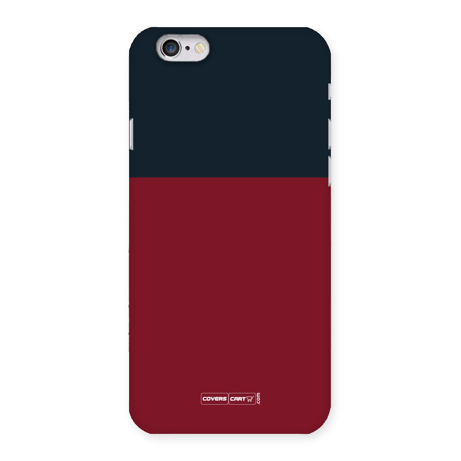 Maroon and Navy Blue Back Case for iPhone 6 6S