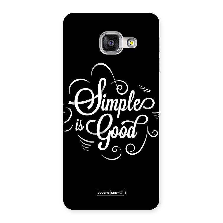 Simple is Good Back Case for Galaxy A3 2016