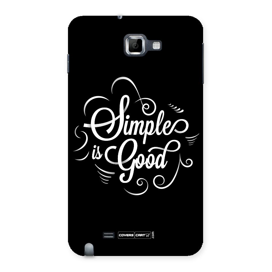 Simple is Good Back Case for Galaxy Note