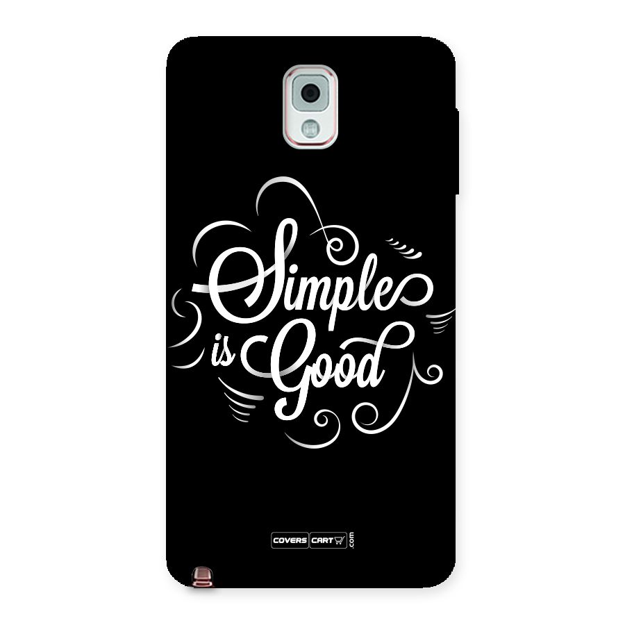 Simple is Good Back Case for Galaxy Note 3