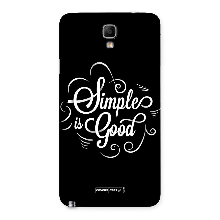 Simple is Good Back Case for Galaxy Note 3 Neo