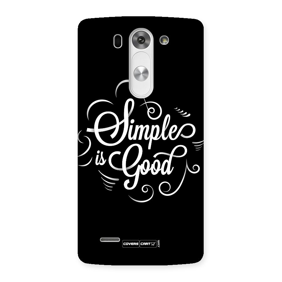 Simple is Good Back Case for LG G3 Beat