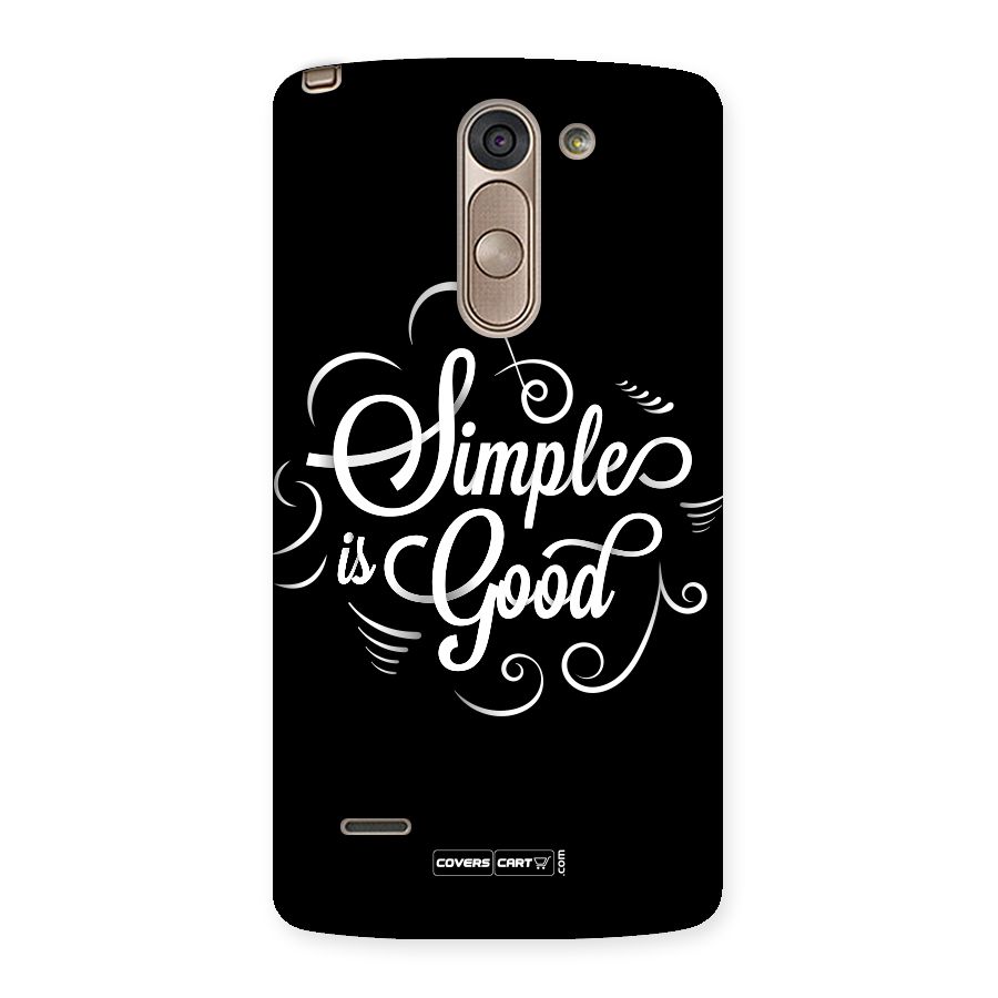 Simple is Good Back Case for LG G3 Stylus