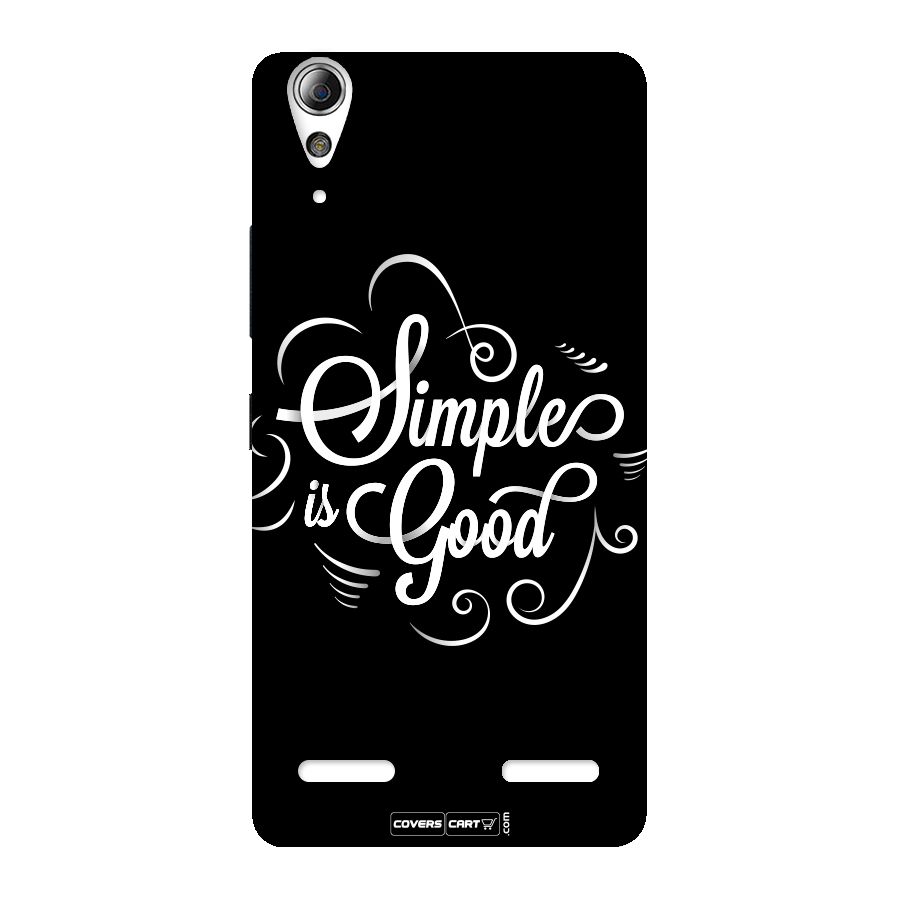 Simple is Good Back Case for Lenovo A6000 Plus