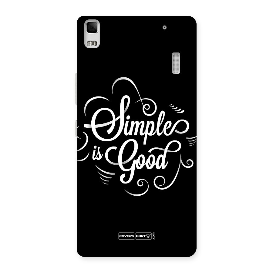 Simple is Good Back Case for Lenovo A7000