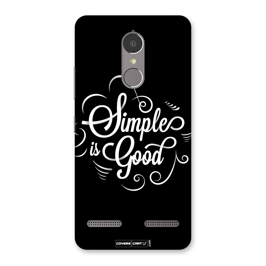Simple is Good Back Case for Lenovo K6